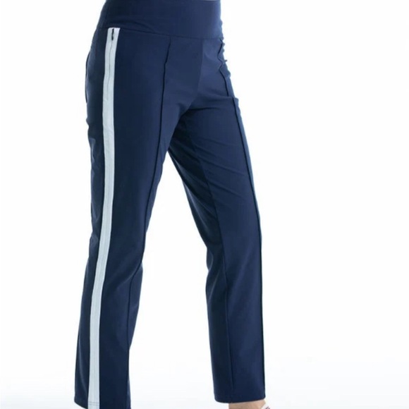 Kinona Tailored Track Golf‎ Pant. Black with neon yellow trim XS - Picture 4 of 10